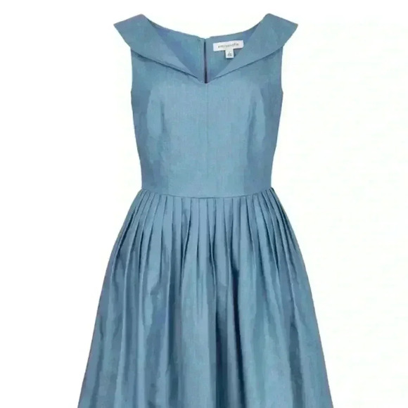 Modcloth Emily & Fin Tencel Lulu Chambray Dress - Picture 2 of 5